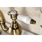 Kingston Brass Bridge Bathroom Faucet with Brass PopUp, Antique Brass KS7973BPL - alternate 2